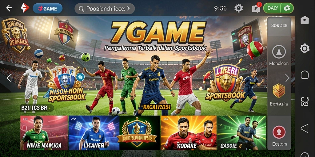 Gameplay menarik dalam aplikasi Sportsbook 7GAME.