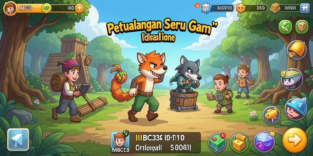Tampilan screenshot ABC33 yang menampilkan gameplay Idle yang mengasyikkan.