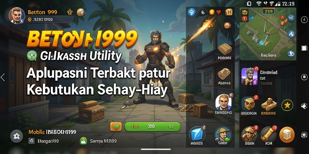 Screenshot utama BETON999 menampilkan antarmuka pengguna yang intuitif dan fitur-fitur bermanfaat.