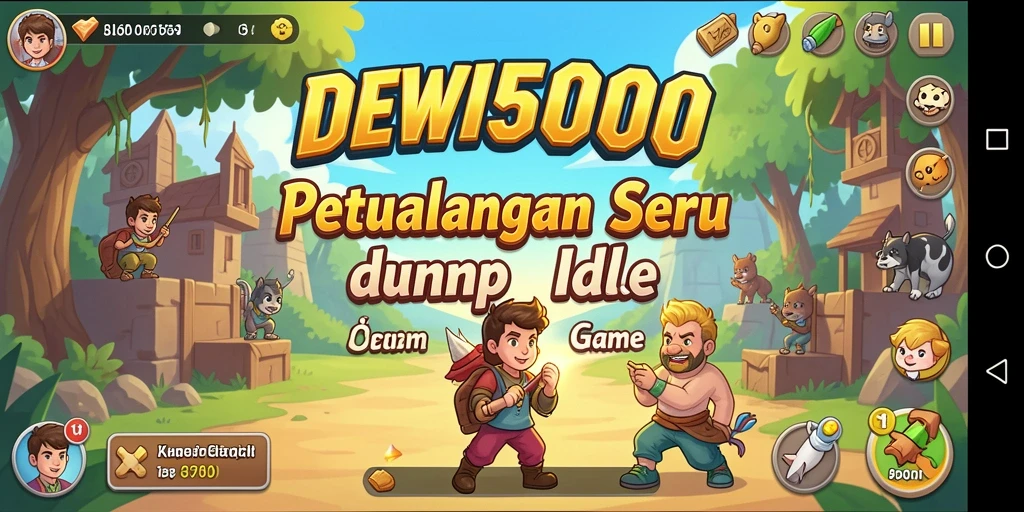 Tampilan gameplay DEWI5000 yang menarik di saat santai.