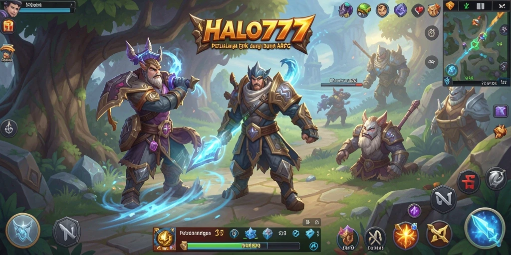 Tampilan gameplay HALO777 yang mendebarkan dalam petualangan ARPG.