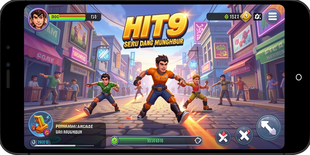 Tampilan gameplay seru di HIT9 dengan tingkat keseruan luar biasa.