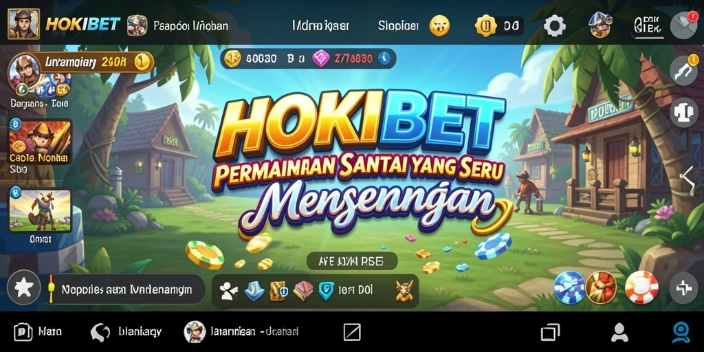 Tampilan layar HOKIBET yang menunjukkan keseruan gameplay Casual.