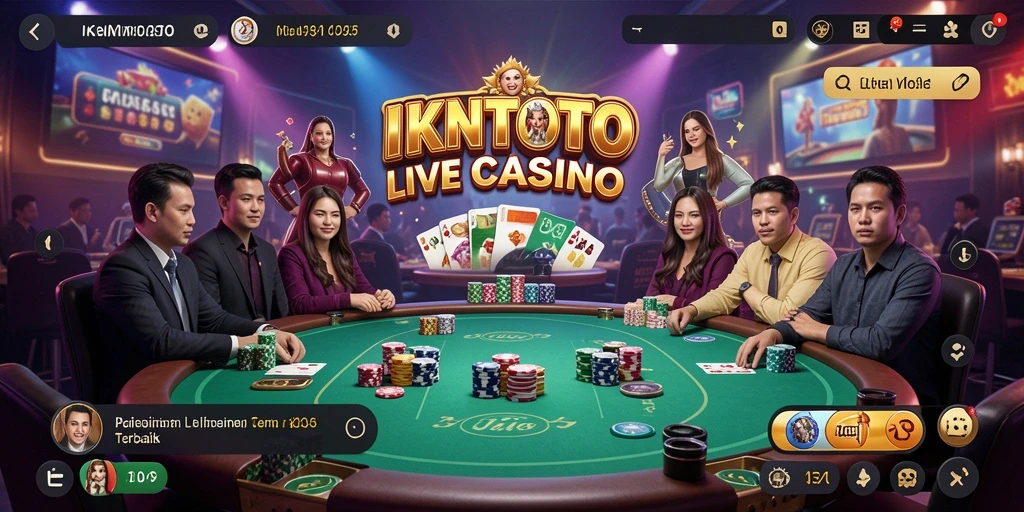 Tampilan gameplay Live Casino yang mendebarkan di IKNTOTO.