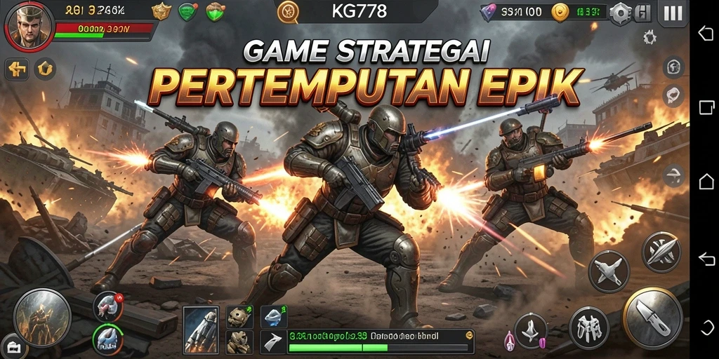 Tampilan gameplay menakjubkan dengan pertempuran dinamis.