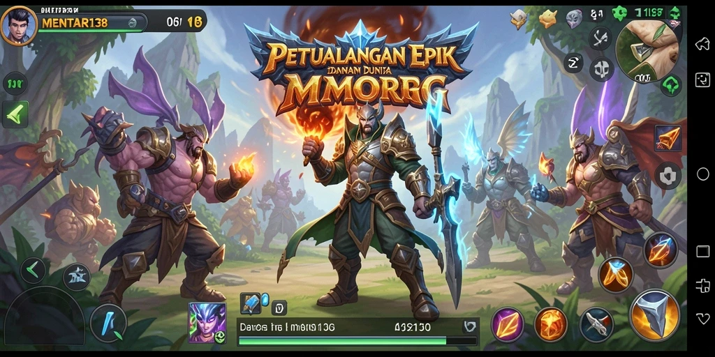 Gameplay <strong>MENTARI138</strong> menampilkan aksi pertempuran karakter yang seru dan dinamis.