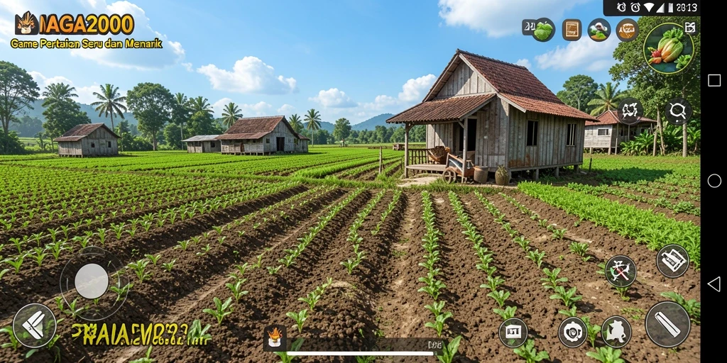 Gambaran menarik dari gameplay NAGA2000 yang seru di ladang.