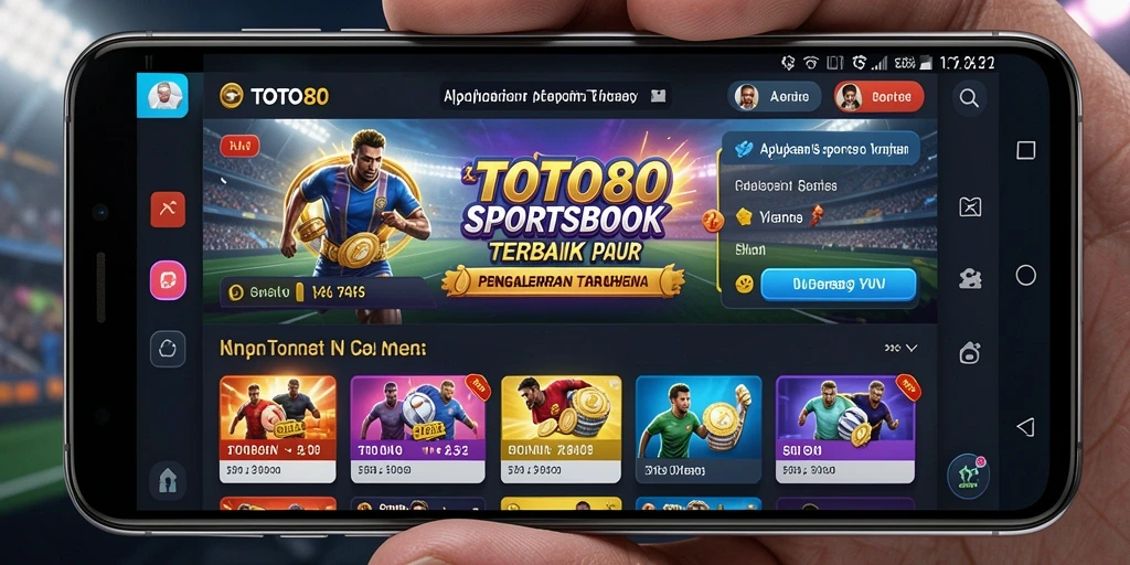 Tampilan gameplay Sportsbook yang menarik di TOTO80.