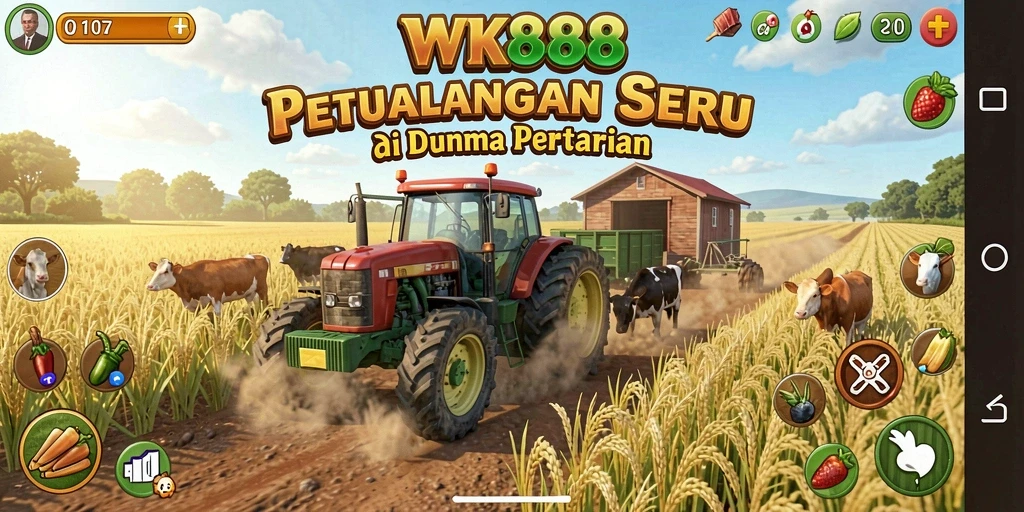 Tampilan gameplay seru di dunia pertanian WK888.