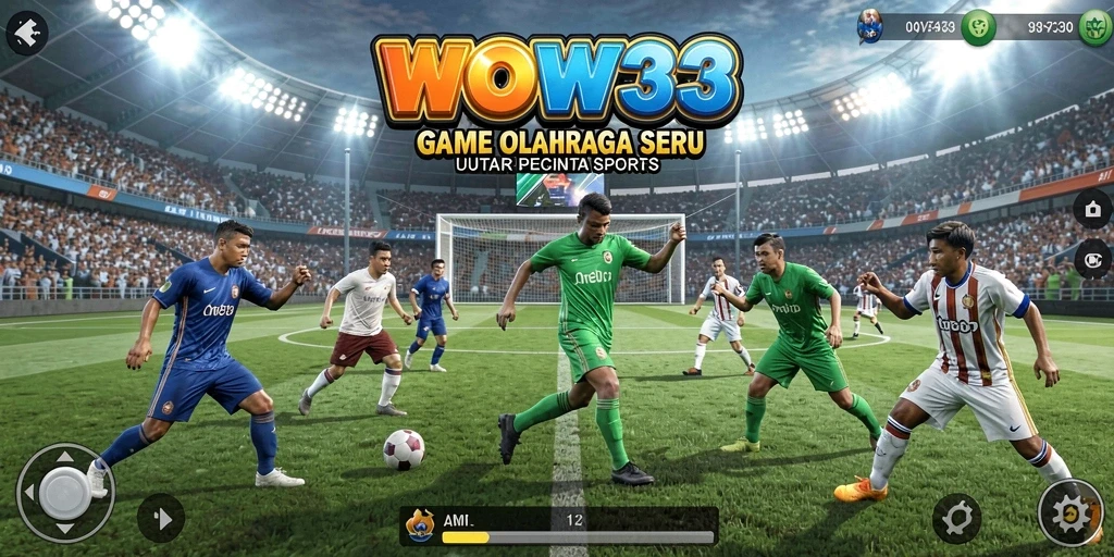 Screenshot WOW33 menampilkan aksi intens dalam permainan olahraga yang mendebarkan.